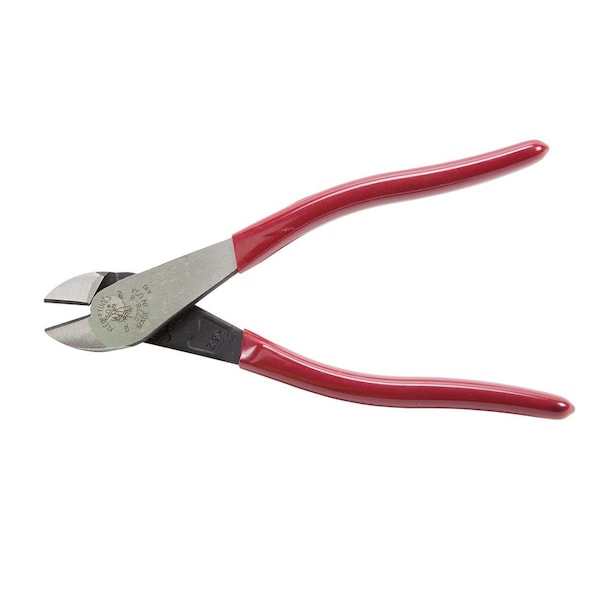 Klein Tools 8 1/8 in High Leverage Diagonal Cutting Plier Standard Cut Oval Nose Uninsulated - D228-8