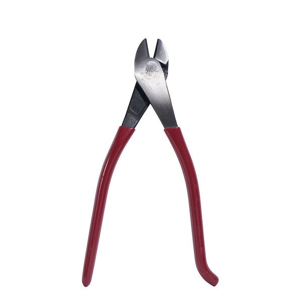 Klein Tools 9 1/4 in High Leverage Diagonal Cutting Plier Standard Cut Oval Nose Uninsulated - D248-9ST