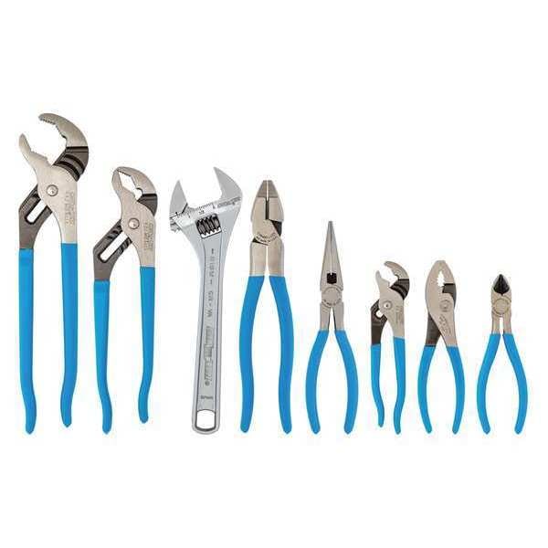 Channellock 8 Piece Gift Sets Plier and Wrench Set Dipped Handle - GS-28