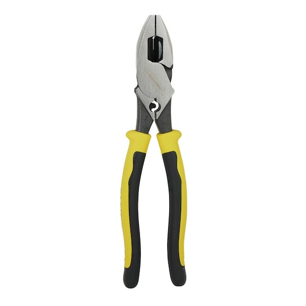 Klein Tools 9 1/2 in Journeyman(TM) Linemans Plier High Leverage w/ Wire Crimper, Steel - J213-9NECR