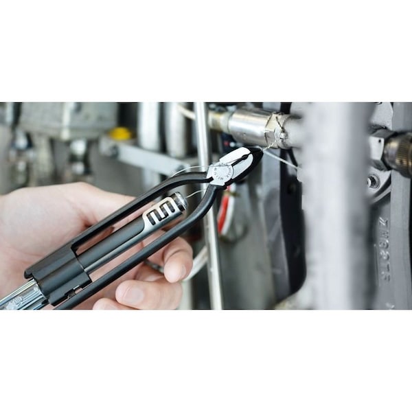 Stahlwille Tools Wire twisting plier L.280 mm head gunmetal finish, polished handles gunmetal finish - 65751280