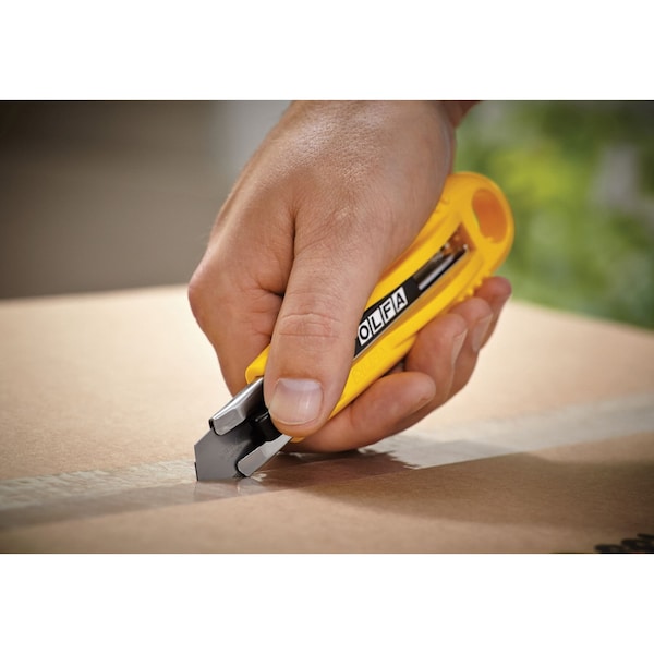 Olfa 5-3/4 in. L. Self-Retracting Safety Knife, Rounded Safety Blade, ABS - SK-4