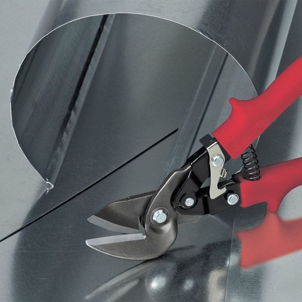Malco Offset Snip, Left/Straight/Circles, 10 in, Hot Drop Forged Blades w/Hardened Alloy Steel Jaws - M2006