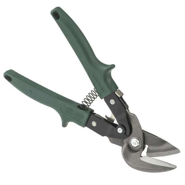Malco Offset Snip, Right/Straight/Circles, 10 in, Hot Drop Forged Blades w/Hardened Alloy Steel Jaws - M2007
