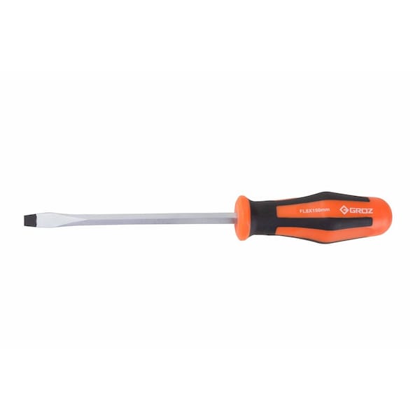 Groz Slotted Bit 150 mm, Drive Size: 4mm Hex , Num. of pieces:1 - 33735