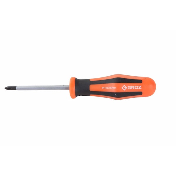 Groz Phillips Bit 208mm, Drive Size: 6mm Hex , Num. of pieces:1 - 33732