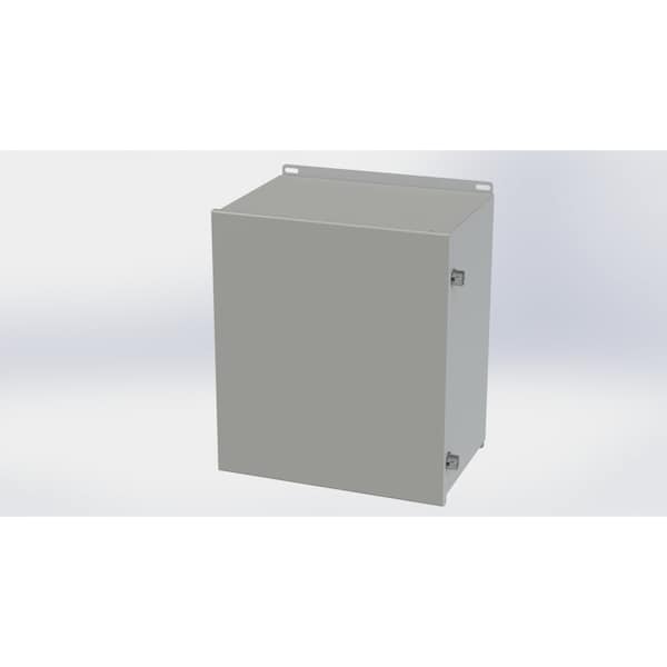 Saginaw Control & Engineering Carbon Steel Electrical Enclosures, 16.13 in H, 10 in D, 14 in W, NEMA 3R, 4, 12, 13, Hinged - SCE-161410CHNF