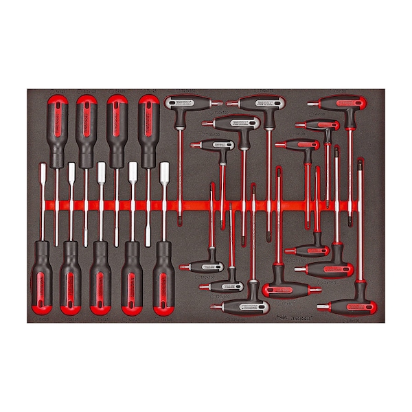 Teng Tools 23 Piece Nut Driver And T Handle Wrench Set In Eva - Ttex23 - TEN-O-TTEX23