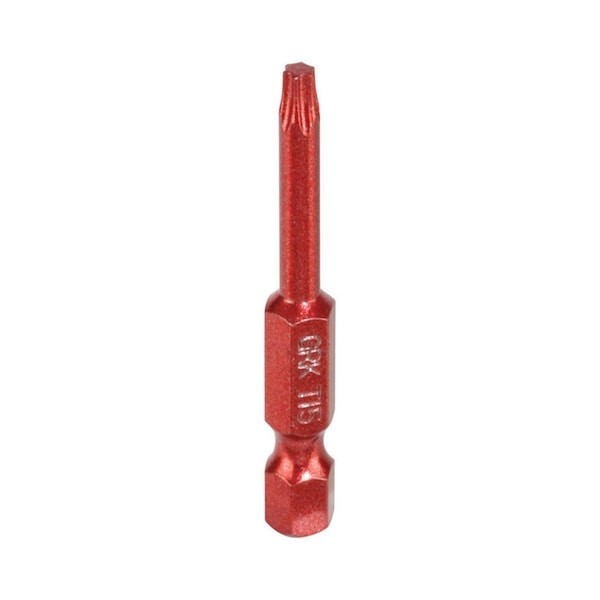 Grk Fasteners T-15 x 2 in. Star Carbon Steel 0.25 in. Hex Shank Impact Power Bit, 25PK - 2824696