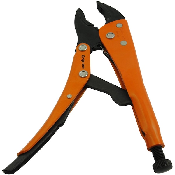 Grip-On 5 Locking Pliers, 118 Jaw Opening, Curved Jaws - 111-05
