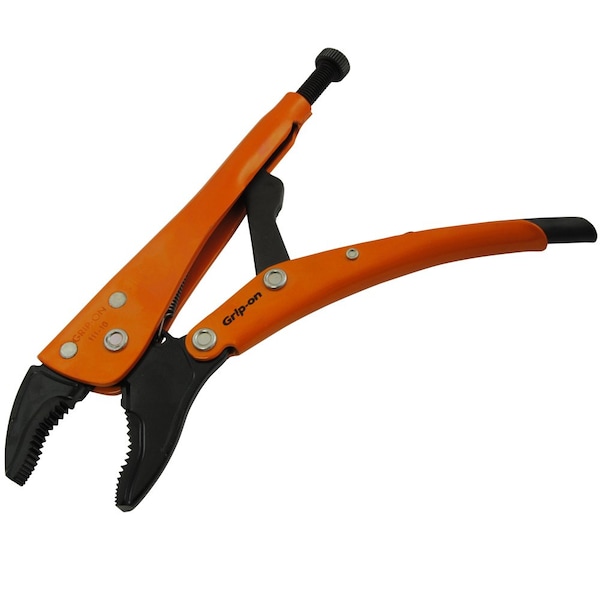 Grip-On 5 Locking Pliers, 118 Jaw Opening, Curved Jaws - 111-05