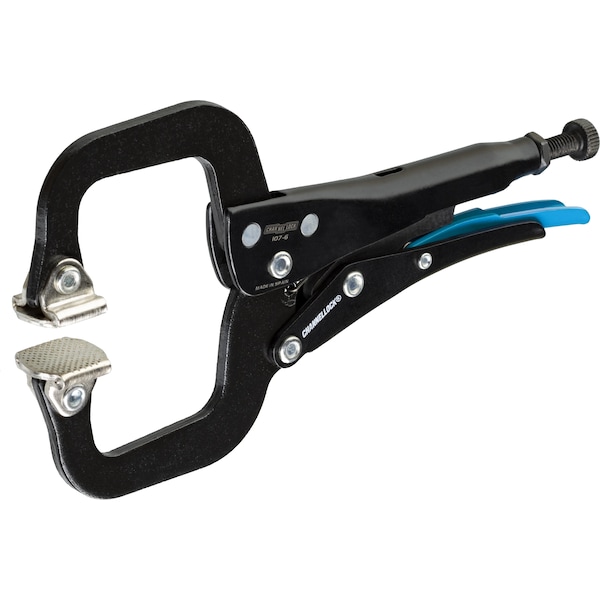 Channellock 12in C-CLAMP LOCKING PLIERS W/ SWIVEL PADS - 107-6