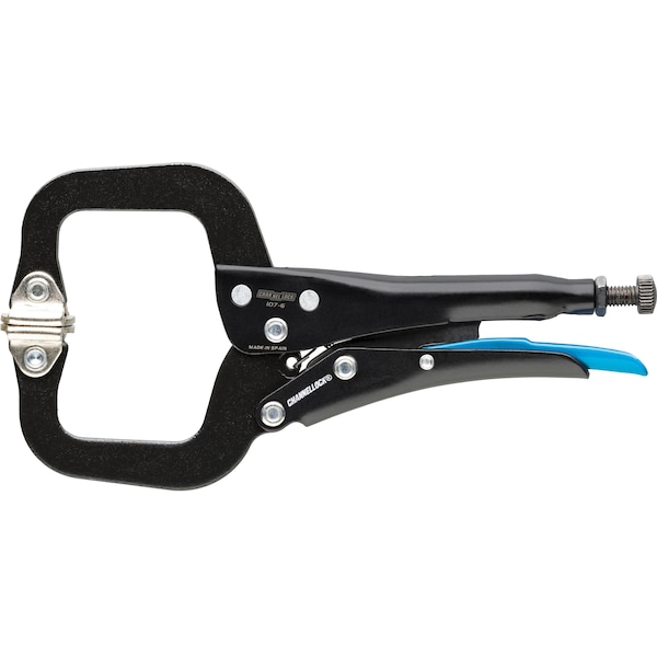 Channellock 12in C-CLAMP LOCKING PLIERS W/ SWIVEL PADS - 107-6