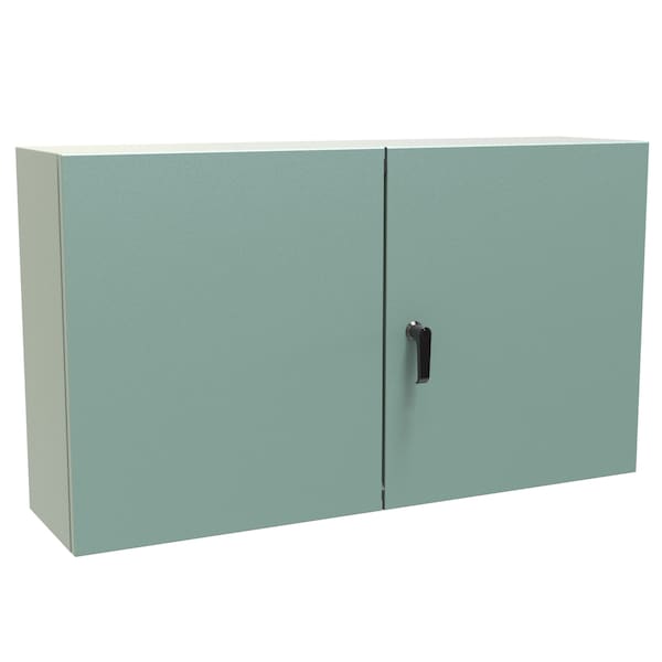 Hammond Steel Electrical Enclosures, 24 in H, 10 in D, 42 in W, NEMA 12, Hinged - EN4TD244210GY