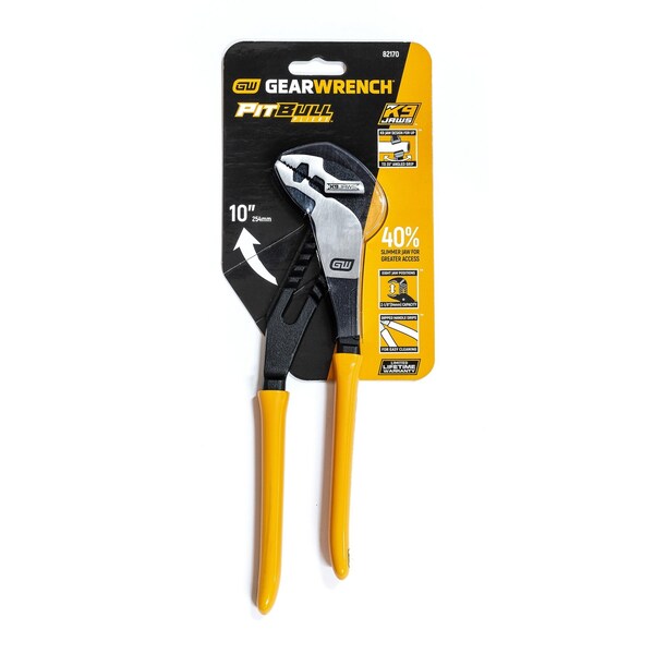 Gearwrench 10" PITBULL K9™ Straight Jaw Dipped Handle Tongue and Groove Pliers - 82170