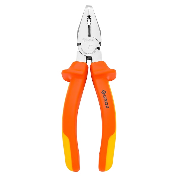 Groz 1 Piece Combination Pliers, CV Steel Shock-Proof, Anti-Slip Handle - 31531