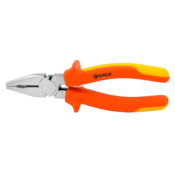 Groz 1 Piece Combination Pliers, CV Steel Shock-Proof, Anti-Slip Handle - 31531