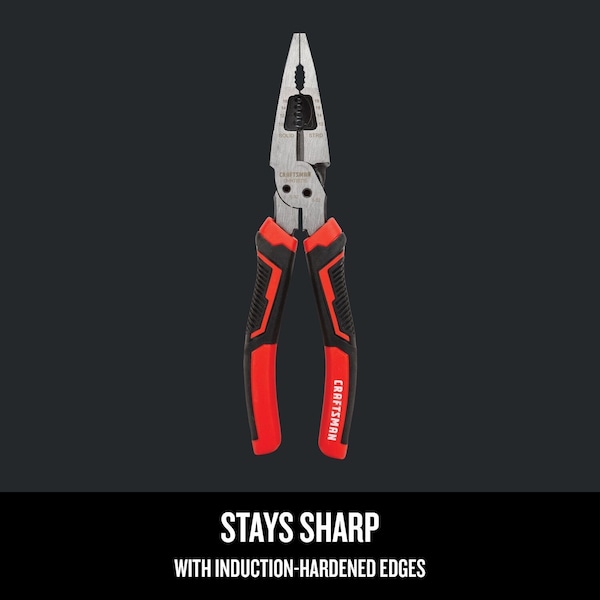 Craftsman Long Nose Pliers, 8", 6-in-1 - CMHT81715