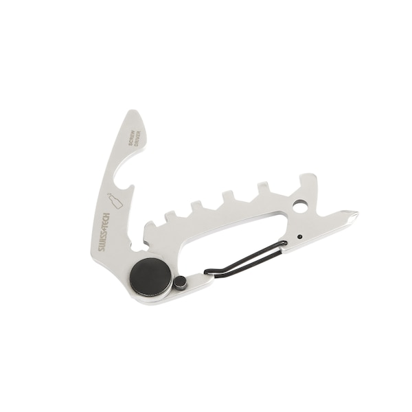 Prime-Line SWISS+TECH 10-in-1 Every Day Carry EDC Multi-Tool, w/Carabiner Clip Single Pack - ST029015