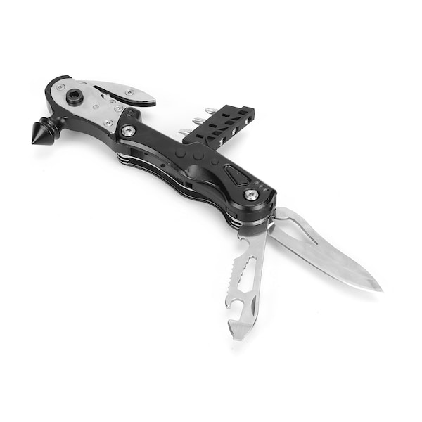 Prime-Line SWISS+TECH 17-in-1 Multi-Tool w/Emergency Glass Breaker Hammer Single Pack - ST022004