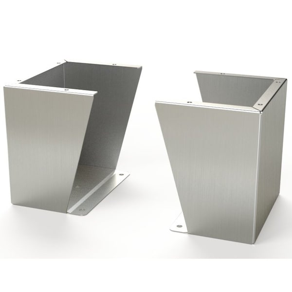 Saginaw Control & Engineering Floor Stand Kit, 12 in. H x 12 in. W x 9.12 in. L, 304 Stainless Steel, 1 PR - SCE-FK1212SS