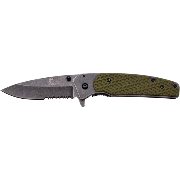 Master Cutlery 2017 Master Cutlery Mx Assis 4.5Infldr Sw Dp Hs Bld Green G10 Cnc Hdl W/Clip - MAS-MX-A826