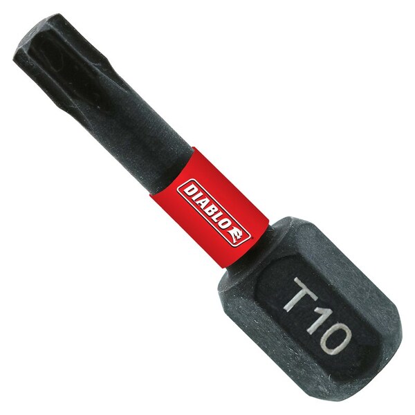 Diablo Torx #10 X 1 in. L Driver Bit Black Oxide 2 pk - DT101P2