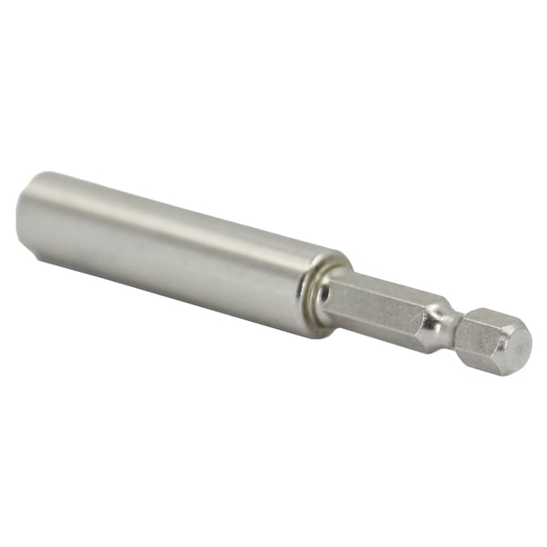 Drill America 6" Long Stainless Steel Magnetic Bit Holder with Ring - INSBH-600S