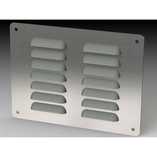Saginaw Control & Engineering Louver Stand Kit, 5.63 in. H x 7-1/2 in. W x 0.43 in. L, 304 Stainless Steel - SCE-AVK64SS