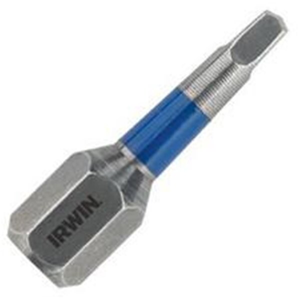 Irwin No. 3 Torsion SQ Recess Insert Bit .25 in. Shank 1 in. Long Carded - HA3053007