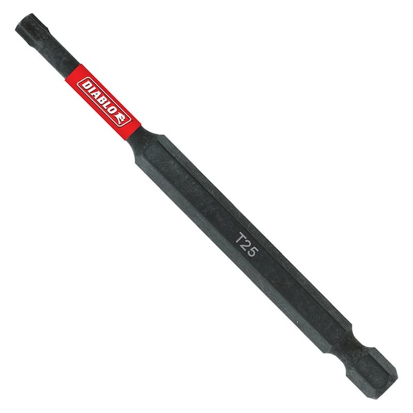 Diablo Torx #25 X 3-1/2 in. L Driver Bit Black Oxide 1 pc - DT2535P1