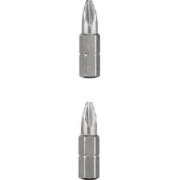 Pinpoint DW2002BL 2 Phillips 1 in. Insert Bit Tip, Shock Resistant Steel, 100PK - PI2015497