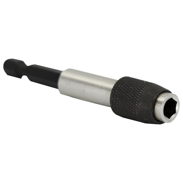 Drill America 3" Long Stainless Steel Quick Change Bit Holder, Push Type - INSBH-300QC