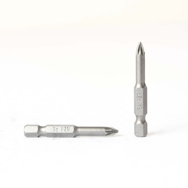 Superior Steel 1# Single End Pozidriv Screwdriver Bits - 2 Inch Long, PK 10 - BZ201-10PK