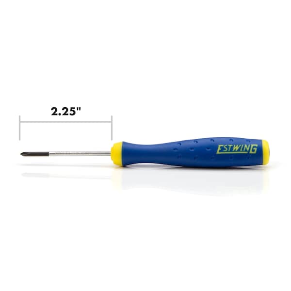 Estwing PH0 x 2-1/4" Magnetic Philips Tip Precision Screwdriver with Ergonomic Handle - 42451-06
