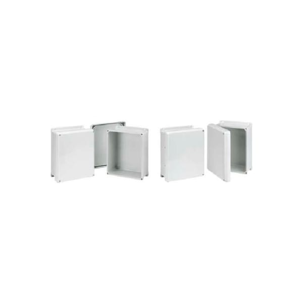 Pentair Equipment Protection Fiberglass Electrical Enclosures, 13.81 in H, 5.99 in D, 11.81 in W, NEMA 4X, Hinged - HJ1412WLG
