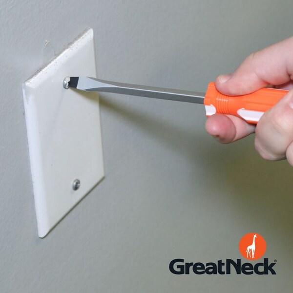 Great Neck 3/16 x 4 Inch Slotted Square Shank Screwdriver - 73012
