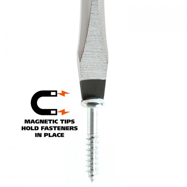 Great Neck 3/16 x 4 Inch Slotted Square Shank Screwdriver - 73012