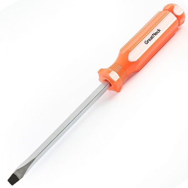 Great Neck 3/16 x 4 Inch Slotted Square Shank Screwdriver - 73012