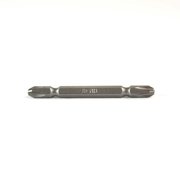 Superior Steel 3# Phillips Double End Screwdriver Bits - 3 Inch Long, PK 25 Pack - SP303D-25B