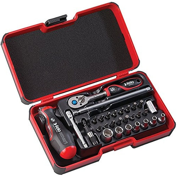 Felo 13-Pc Smart Set In Strongbox Slotted, Phillips, Hex, & Torx 060 Series - 0715750630