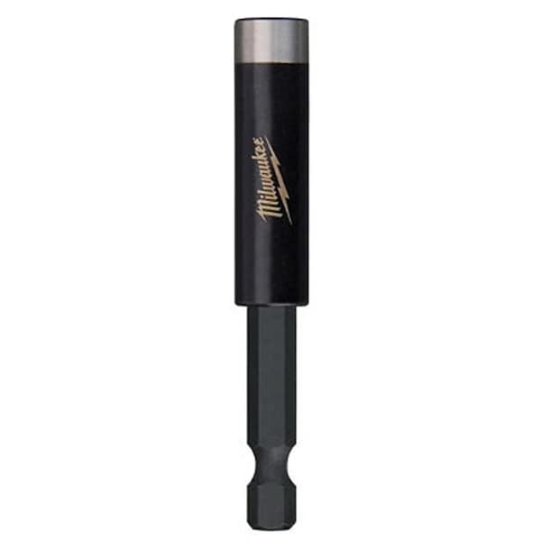 Milwaukee Tool SHOCKWAVE Bit Holder with CRing, 14 in Drive, Hex Drive, 14 in Shank, Hex Shank, Steel - 48-32-4505