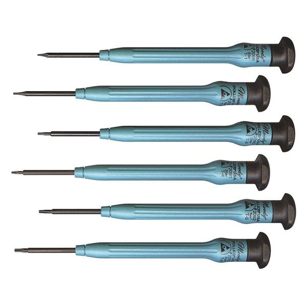 Moody Tool Fixed ESD Star Driver Set, 6 Pc, SAE or Metric: Torx - 58-0348