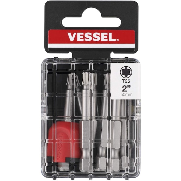 Vessel NECK TORSION Power Bit T25x50 W/ M, PK10 - MGETX2550P10T