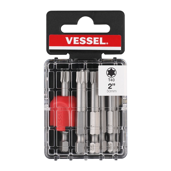 Vessel NECK TORSION Power Bit T40x50 W/ M, PK10 - MGETX4050P10T
