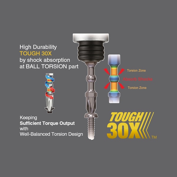 Vessel IMPACT BALL Torsion Bit T15x30, PK2 - IBTX1530P2
