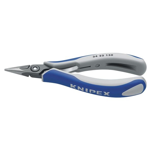 Knipex 5-1/4" Precision Electronics Gripping Pliers w/ Half-Round Jaw, Ergonomic Grip - 34 22 130