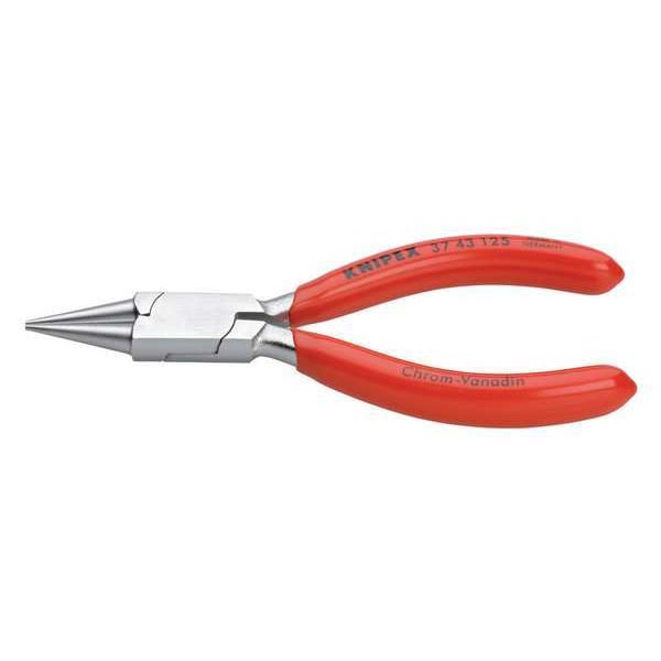 Knipex 5 in Round Nose Plier Plastic Coated Handle - 37 43 125