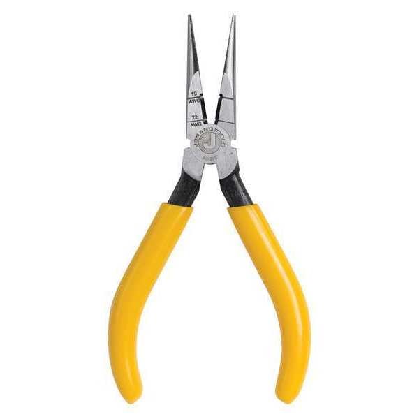 Jonard Tools 6 3/4 in Jonard's Long Nose Plier, Side Cutter Ergonomic With Dipped Plastic Grips Handle - JIC-203