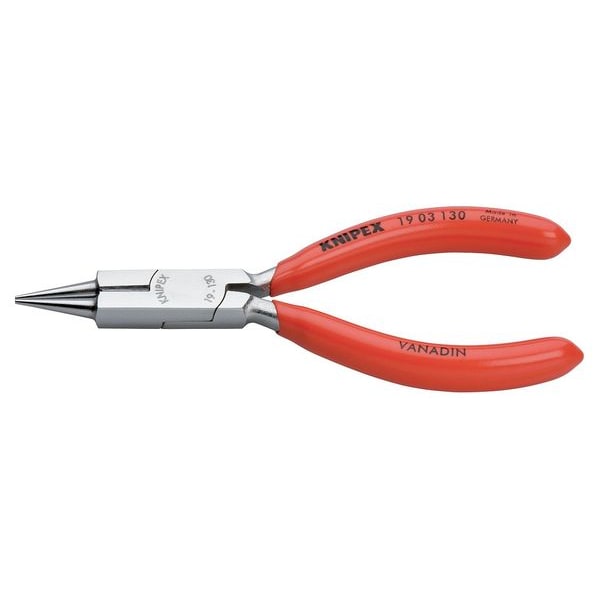 Knipex Round Nose Plier, 5-1/4" L, 5/16" Jaw - 19 03 130
